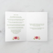 葬儀サンキューカード |水彩フローラ写真 サンキューカード (内部)