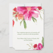 葬儀サンキューカード |水彩花模様注 サンキューカード (裏面)