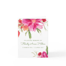 葬儀サンキューカード |水彩花模様5