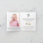 葬儀サンキューカード |美しい天使1 サンキューカード (内部)