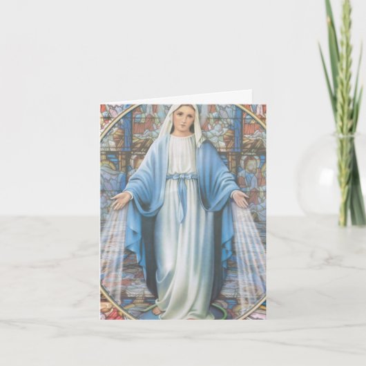 葬儀サンキューカード |雹Mary 01 サンキューカード (正面)