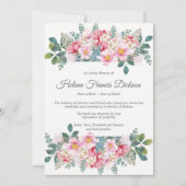 葬儀サンキューカード |香りのよい庭 サンキューカード (正面)