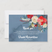 葬儀サンキューカード | ScandiフローラBoho サンキューカード (正面)