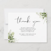 葬儀サンキューガーデングリーナリーカード サンキューカード (正面)