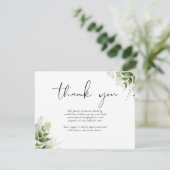 葬儀サンキューガーデングリーナリーカード サンキューカード (スタンド正面)