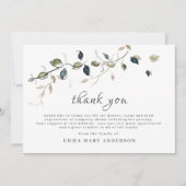 葬儀サンキューボタニカルカーエレガントド サンキューカード (正面)