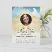 葬儀サンキュー – ゲイツ天国悔やみや弔慰 サンキューカード (スタンド正面)