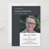 葬儀サービスのカスタム写真 招待状 (正面)