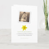 葬儀サービスプログラム春の写真 プログラム (裏面)