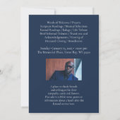 葬儀サービス海軍写真葬儀プログラム 招待状 (裏面)