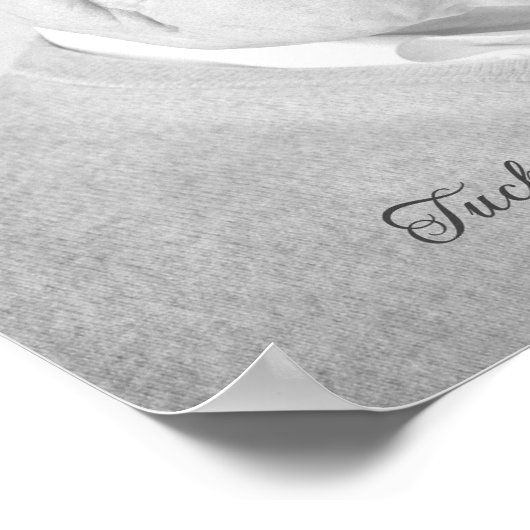 葬儀サービス用ブラック&ホワイト写真 ポスター (角)