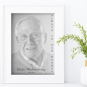 葬儀サービス用ブラック&ホワイト写真 ポスター