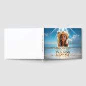 葬儀サービス記念写真ビーチ海サインイン ゲストブック (全面)