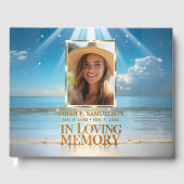 葬儀サービス記念写真ビーチ海サインイン ゲストブック (正面)