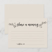 葬儀サービス，ブラッククリーム，共有メモリカード ポストカード (正面/裏面)