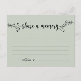 葬儀サービス、ブラックセージ、共有メモリカード ポストカード