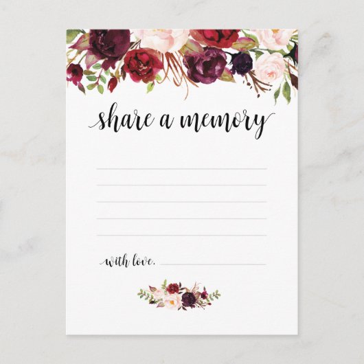 葬儀サービス、ブルゴーニュ、共有メモリカード ポストカード (正面)