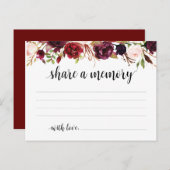 葬儀サービス、ブルゴーニュ、共有メモリカード ポストカード (正面/裏面)