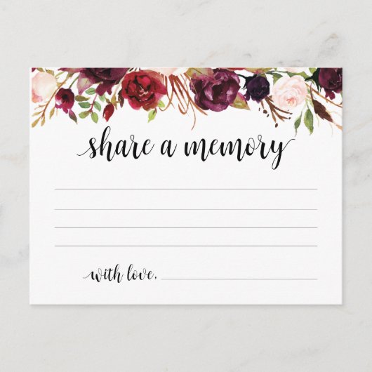 葬儀サービス、ブルゴーニュ、共有メモリカード ポストカード (正面)