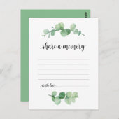 葬儀サービス,ユーカリ,共有メモリカード ポストカード (正面/裏面)