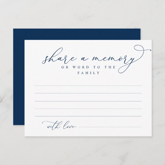 葬儀サービス、共有メモリ、ワードファミリーカード ポストカード (正面/裏面)