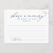 葬儀サービス、共有メモリ、ワードファミリーカード ポストカード (正面)