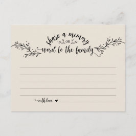 葬儀サービス,素朴クリーム,共有メモリカード ポストカード