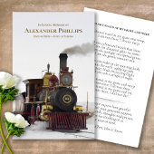 葬儀スチームトレイン記念祈りの言葉共感表 名刺