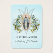 葬儀スペインのカトリックのメアリ記念祈りの言葉 (正面)