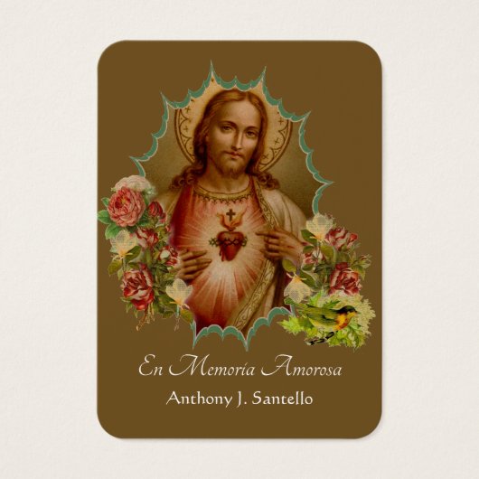 葬儀スペインのカトリックイエズメモリアル祈りの言葉 (正面)