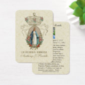 葬儀スペインのカトリックヴァージンメアリ記念祈碑 (デスク)