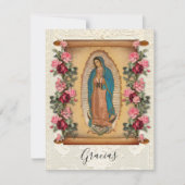 葬儀スペインの悔やみや弔慰ホーリーカードサンキュー サンキューカード (正面)