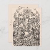 葬儀スペインの悔やみや弔慰ホーリーカードサンキュー サンキューカード (正面/裏面)