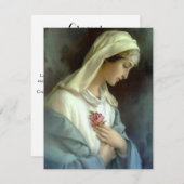 葬儀スペインの悔やみや弔慰ホーリーカードサンキュー サンキューカード (正面/裏面)