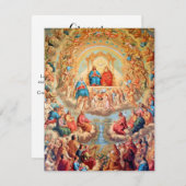 葬儀スペインの悔やみや弔慰ホーリーカードサンキュー サンキューカード (正面/裏面)