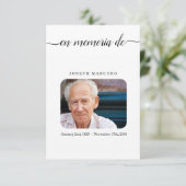 葬儀スペインの祈りの言葉カードメモリアルサービスカード エンクロージャーカード (スタンド正面)