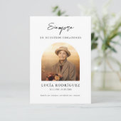 葬儀スペインの記念悔やみや弔慰写真 サンキューカード (スタンド正面)