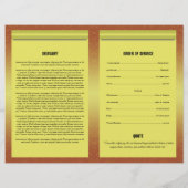 葬儀テンプレートパンフレット (裏面)