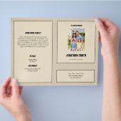 葬儀テンプレートパンフレット チラシ (手)