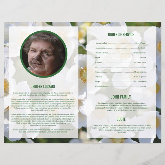 葬儀テンプレート (裏面)