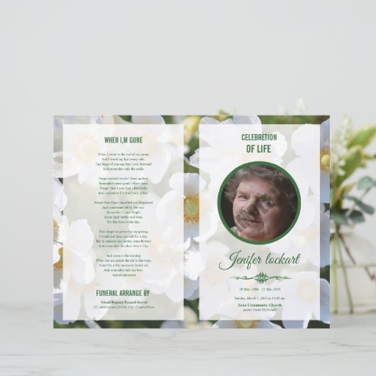 葬儀テンプレート (スタンド正面)