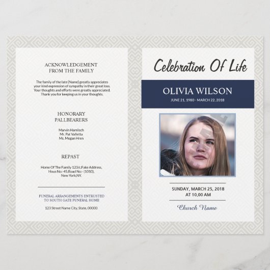 葬儀テンプレート (正面)