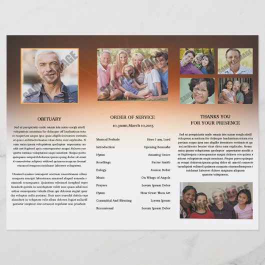 葬儀テンプレート (裏面)