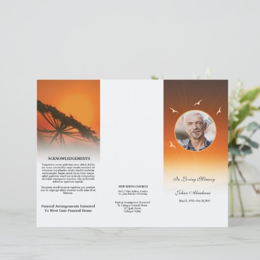 葬儀テンプレート (スタンド正面)