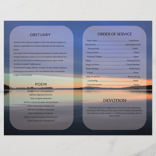 葬儀テンプレート (裏面)