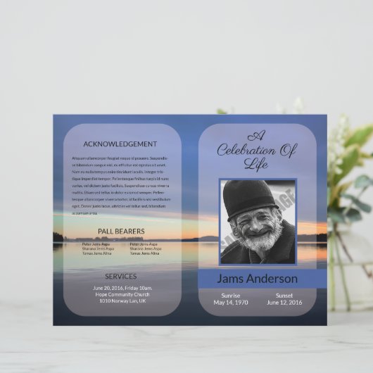 葬儀テンプレート (スタンド正面)