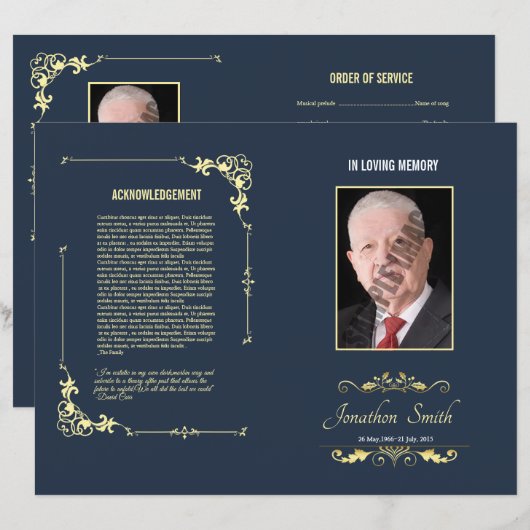 葬儀テンプレート (正面/裏面)