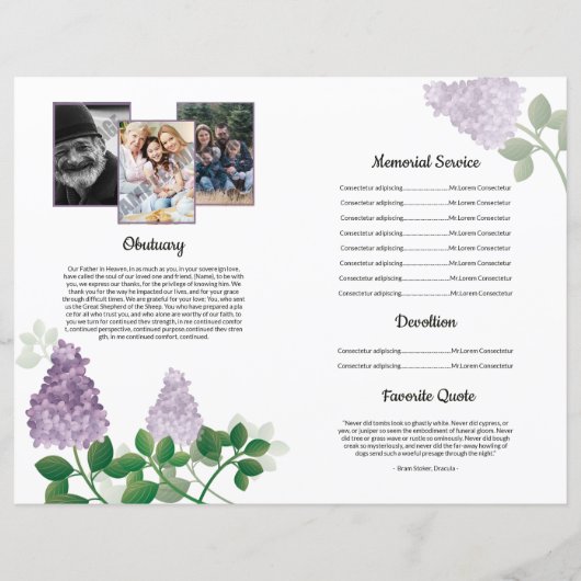 葬儀テンプレート (裏面)