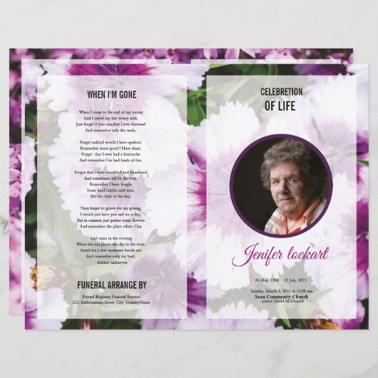 葬儀テンプレート (正面/裏面)