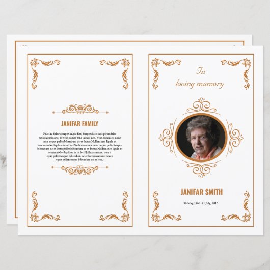 葬儀テンプレート (正面/裏面)